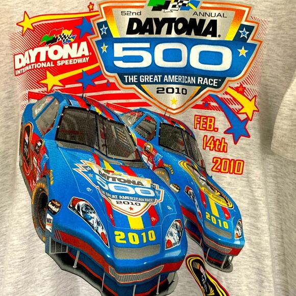 MENS DAYTONA 500 OFFICIAL RACE WEEKEND SHIRT SIZE XL AWESOME MEGA PRINTS - Picture 3 of 6